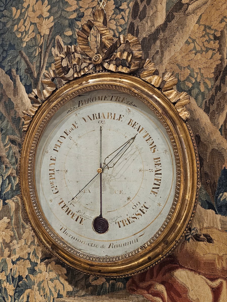 Baromètre Par "A.Carcano 1755-1820" Epoque Louis XVI XVIII ème -photo-1