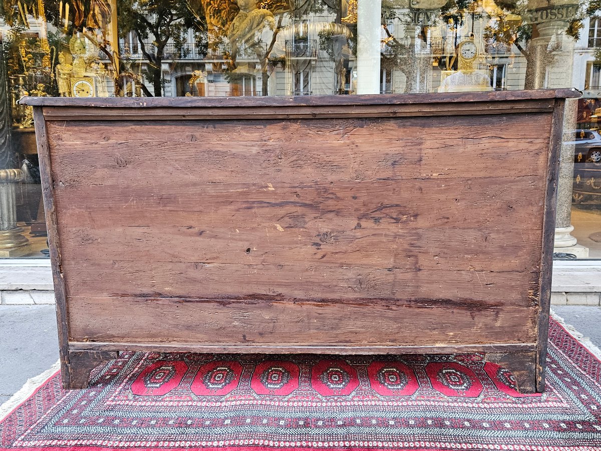 Importante Commode en marqueterie Epoque Louis XIV XVII ème -photo-8