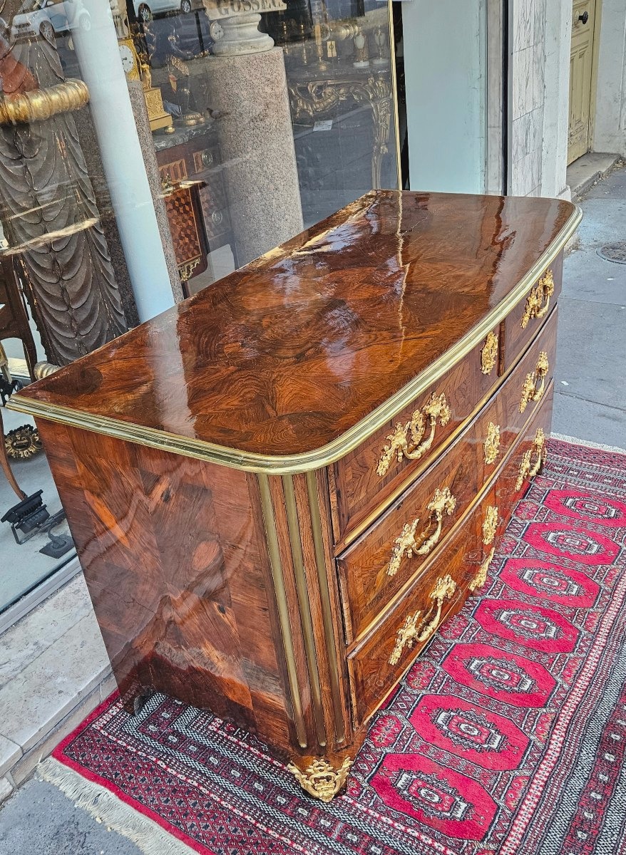 Importante Commode en marqueterie Epoque Louis XIV XVII ème -photo-4