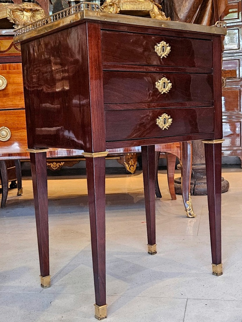Table De Salon Estampillée "C.Mauter" Époque Louis XVI XVIII ème -photo-2