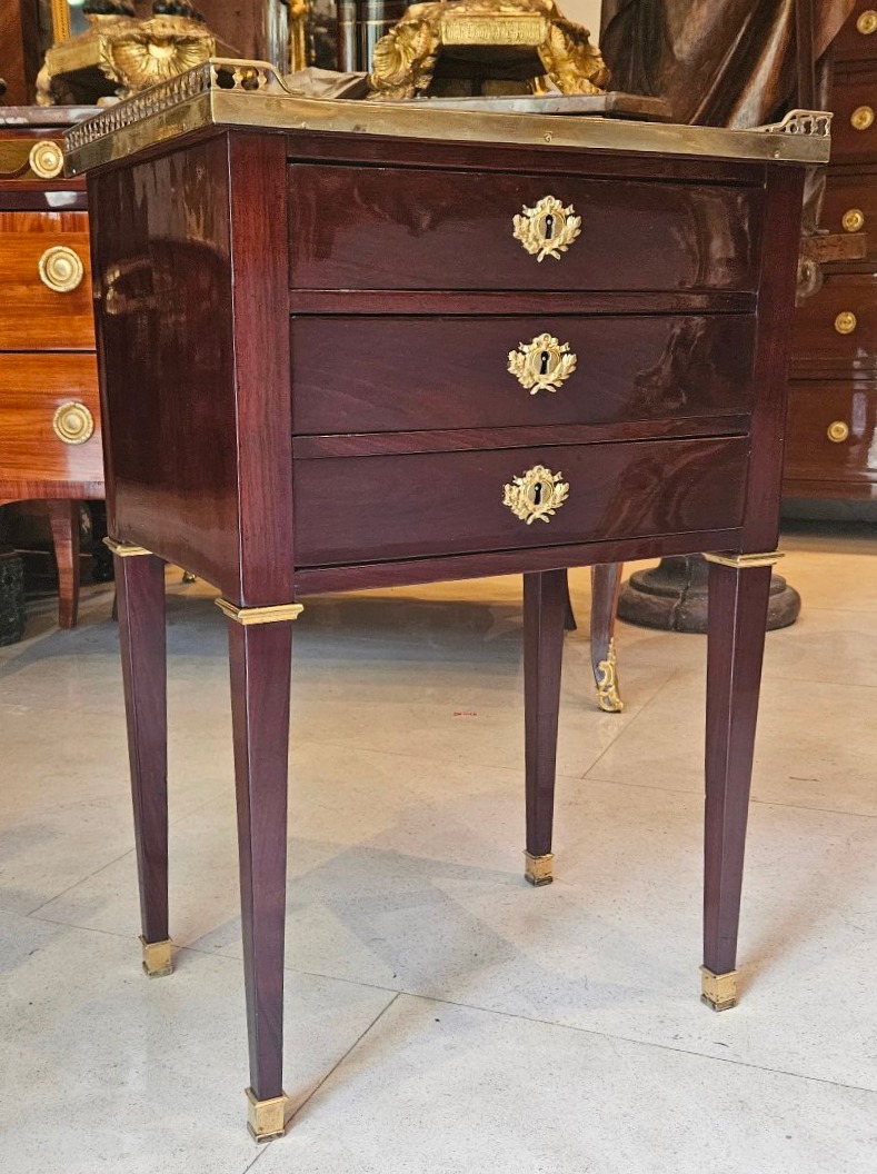 Table De Salon Estampillée "C.Mauter" Époque Louis XVI XVIII ème -photo-5