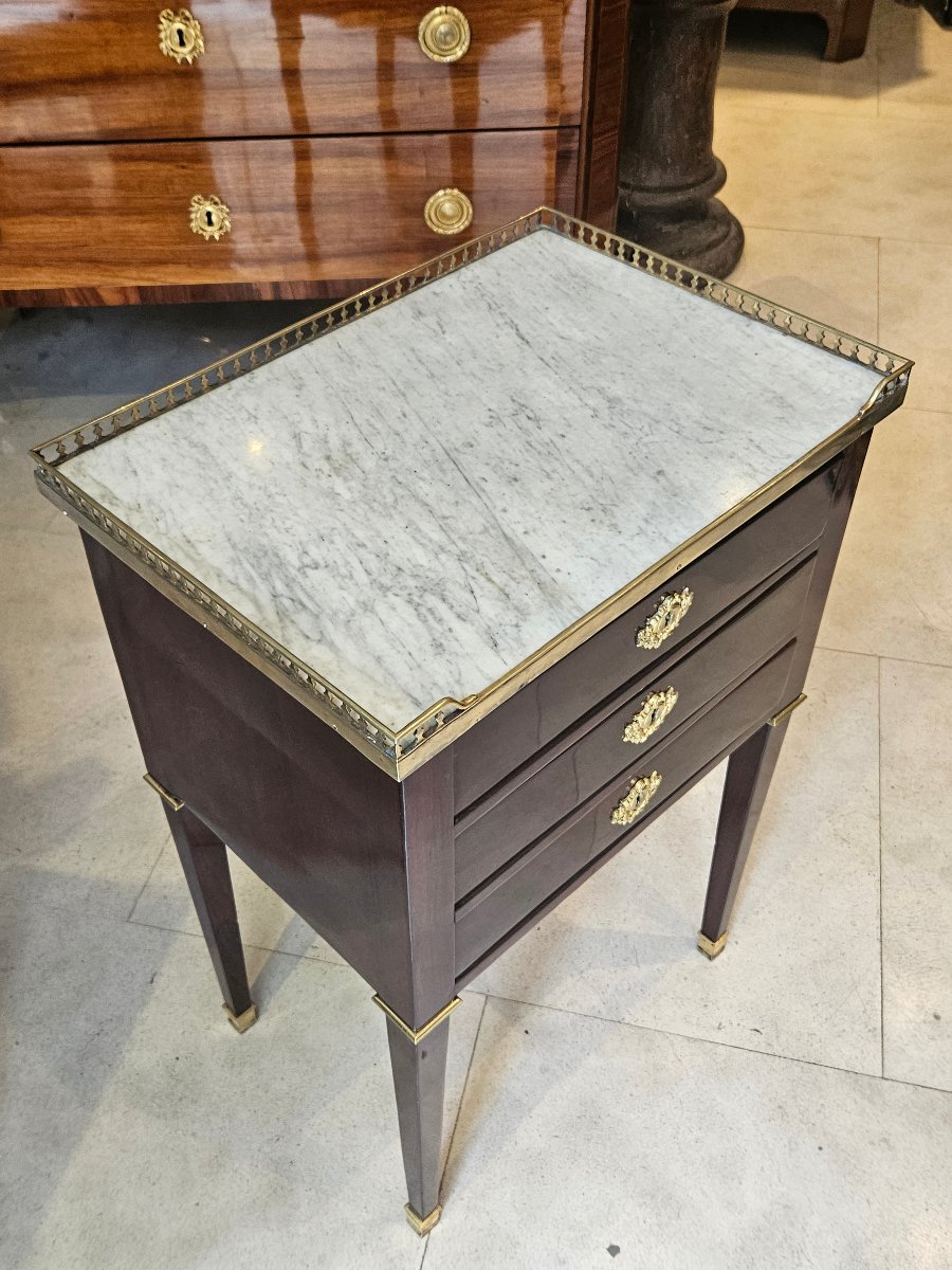 Table De Salon Estampillée "C.Mauter" Époque Louis XVI XVIII ème -photo-6