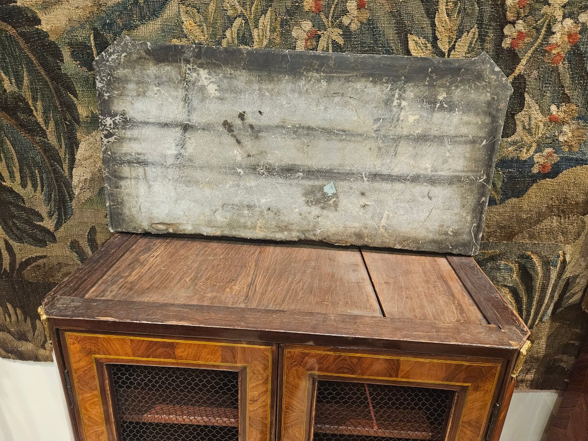 Bookcase Stamped "j.p. Letellier," Louis XVI Period, 13th Century-photo-7