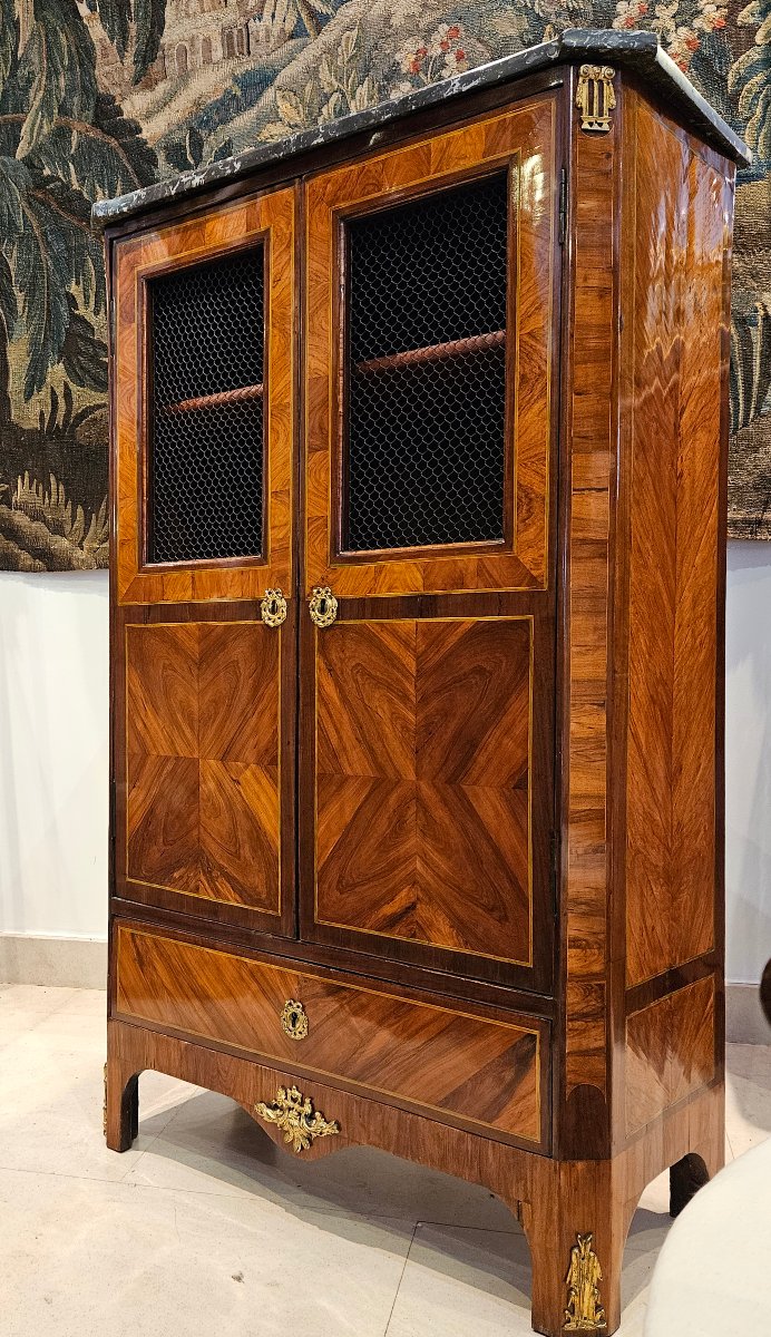 Bookcase Stamped "j.p. Letellier," Louis XVI Period, 13th Century