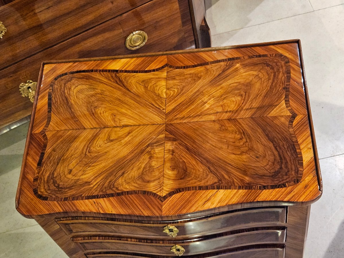 18th-century Louis XV-style Marquetry Dressing Table -photo-1