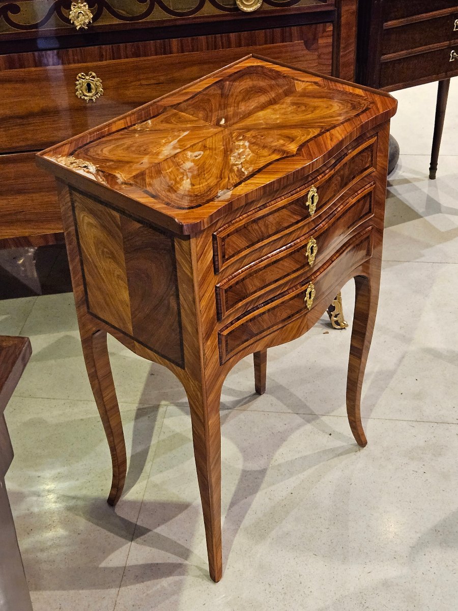 18th-century Louis XV-style Marquetry Dressing Table -photo-4