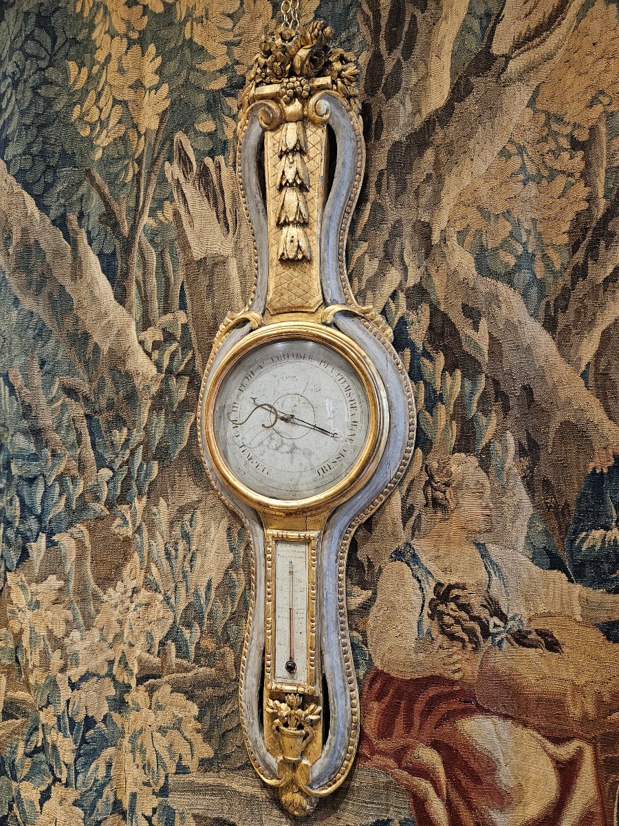 Baromètre Thermomètre " Daté 1776 "Epoque Louis XVI  XVIII ème