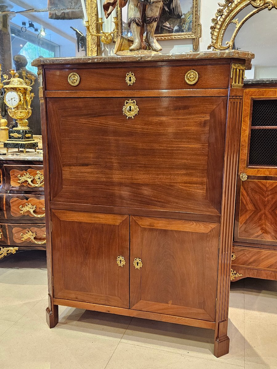 Secrétaire Estampillé D.L. ANCELLET  Époque Louis XVI XVIII ème-photo-3