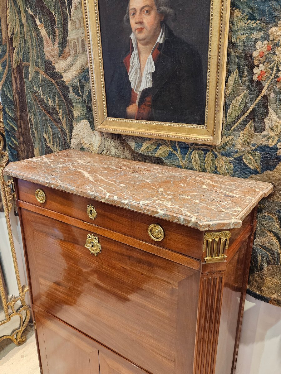 Secrétaire Estampillé D.L. ANCELLET  Époque Louis XVI XVIII ème-photo-6