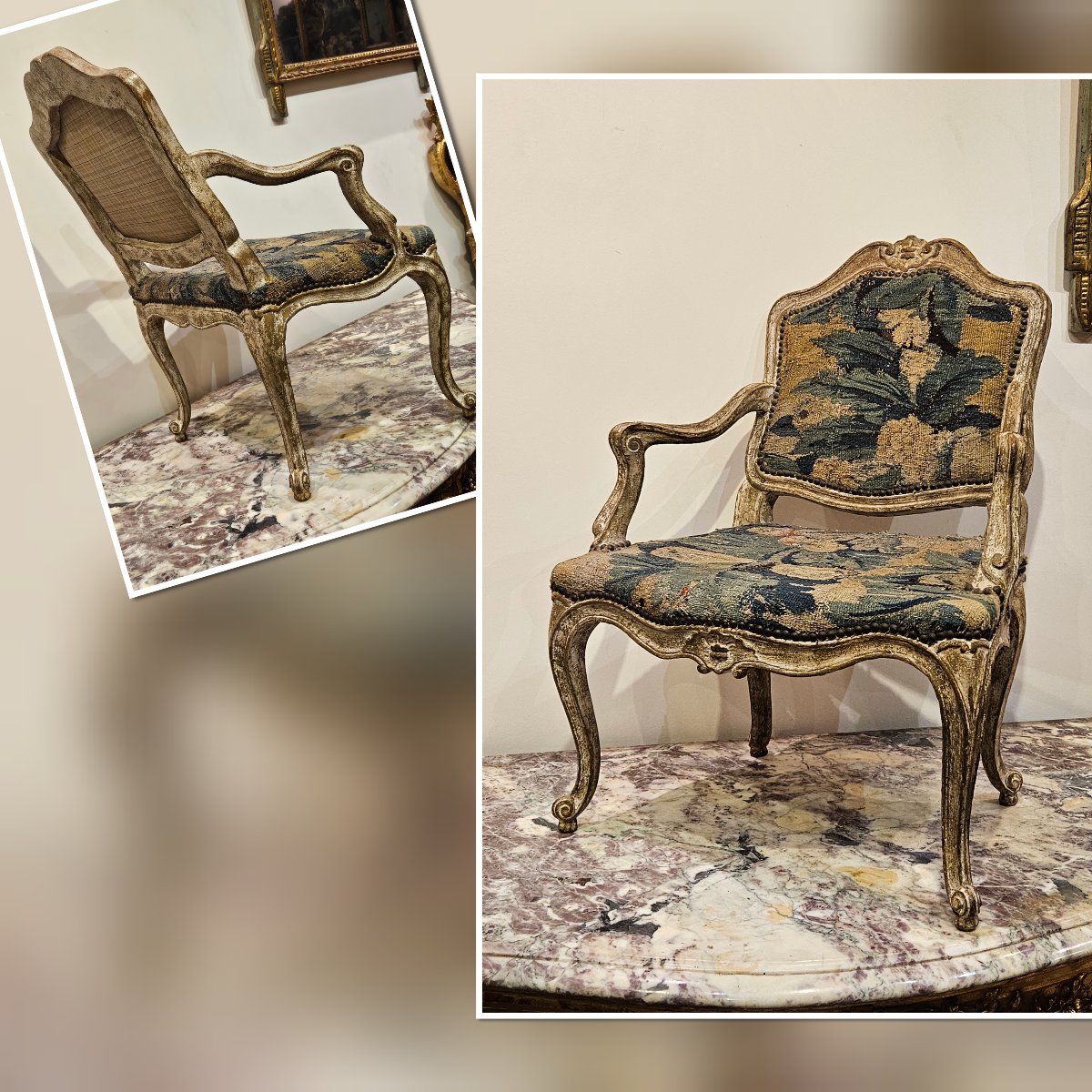 Paire De Fauteuils D'Enfant Époque Louis XV XVIIIe-photo-4