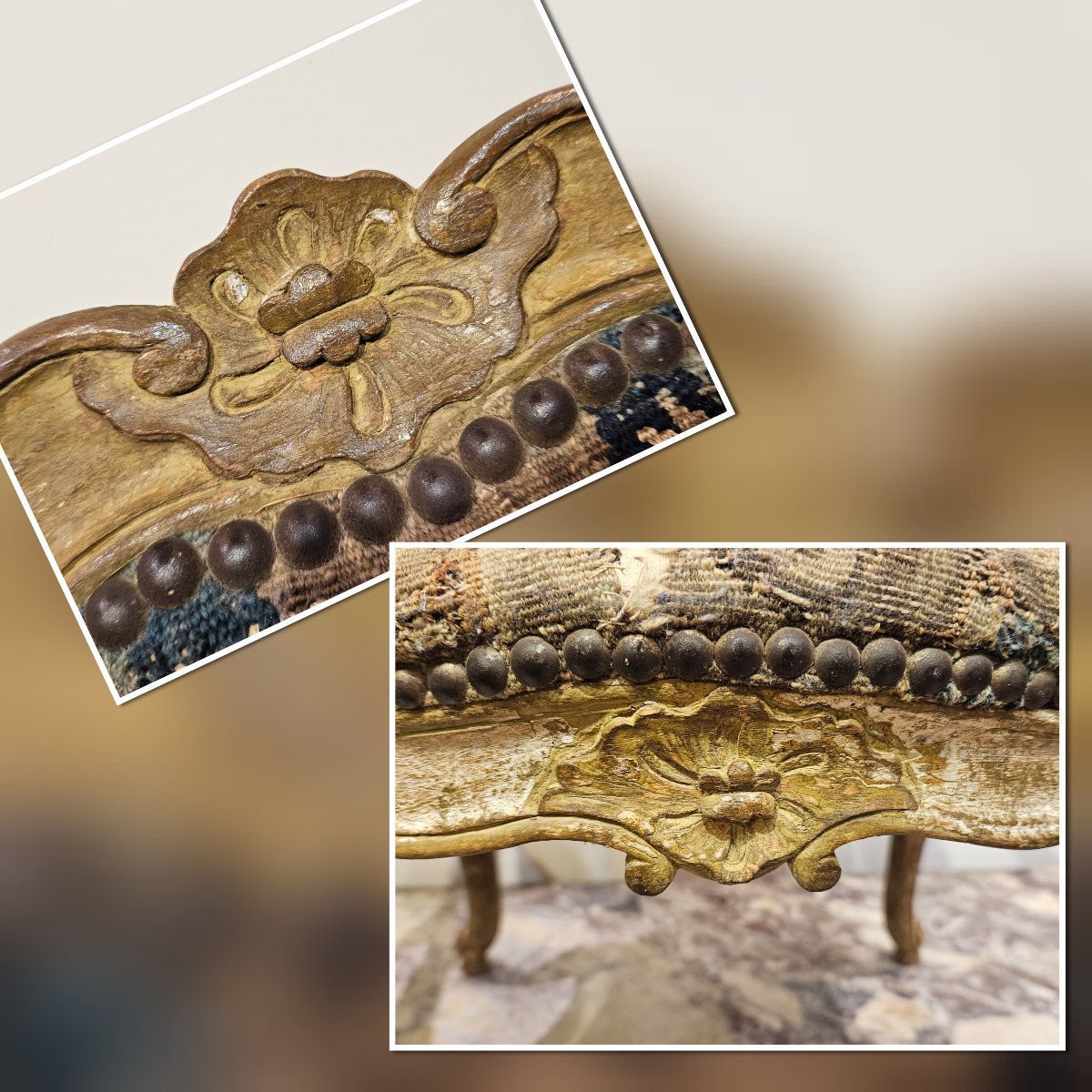 Paire De Fauteuils D'Enfant Époque Louis XV XVIIIe-photo-2