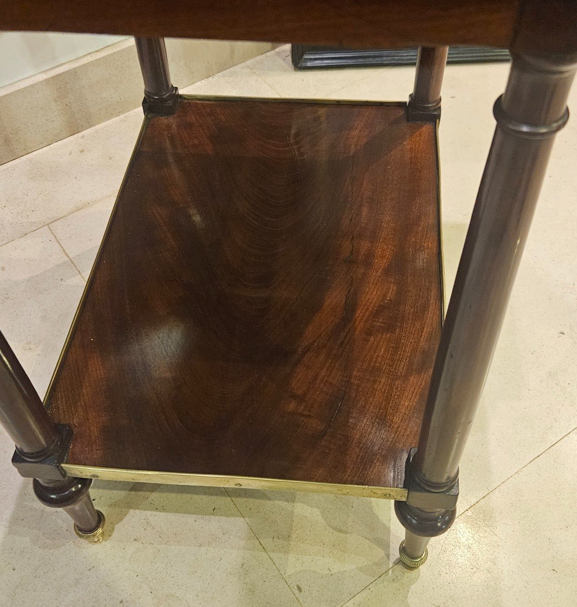 Mahogany Writing Table From The Consulate Period, 18th Century-photo-4