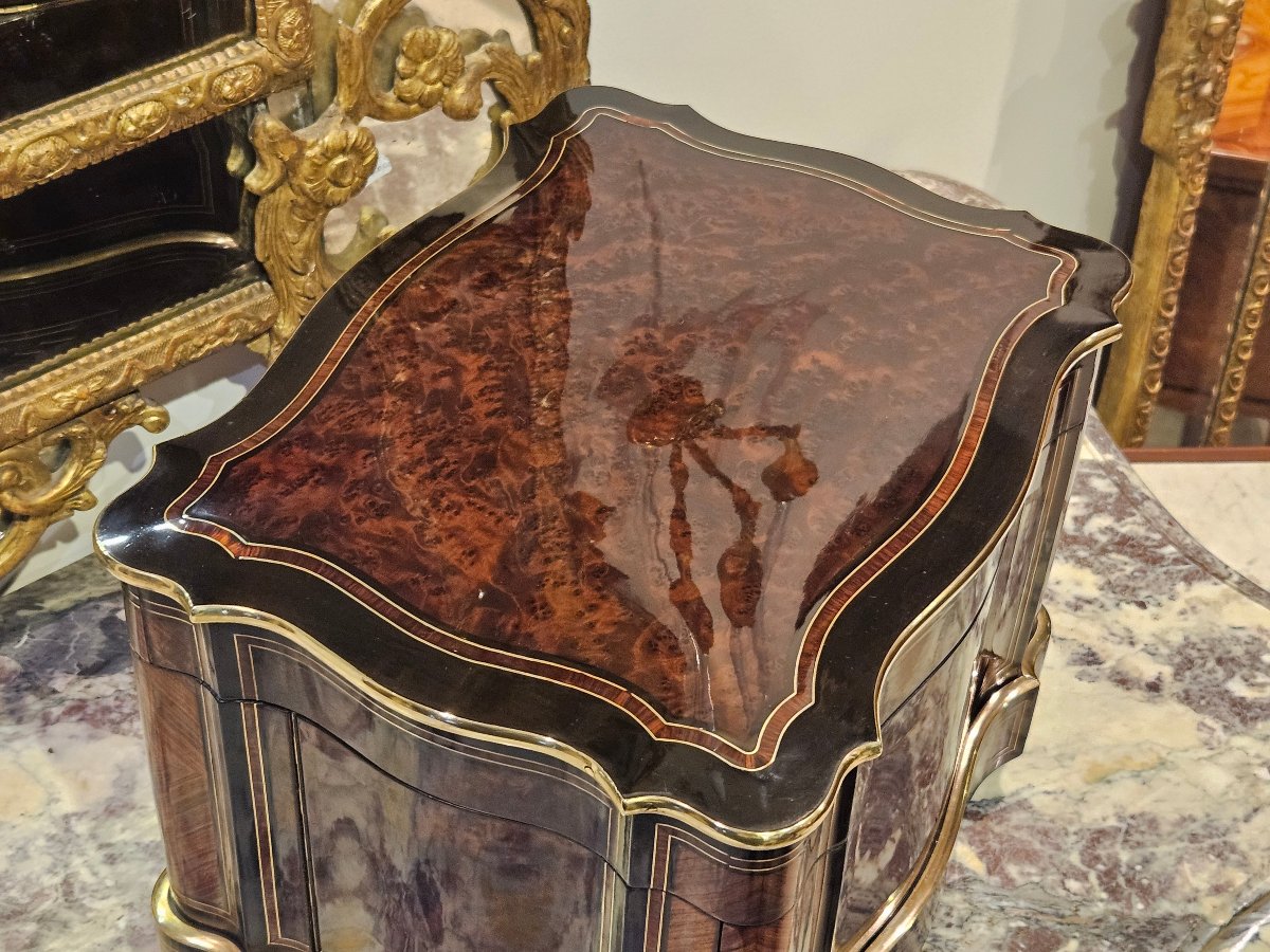 Cave À Liqueur Signée « Diehl À Paris » Époque Napoléon III XIXe-photo-3