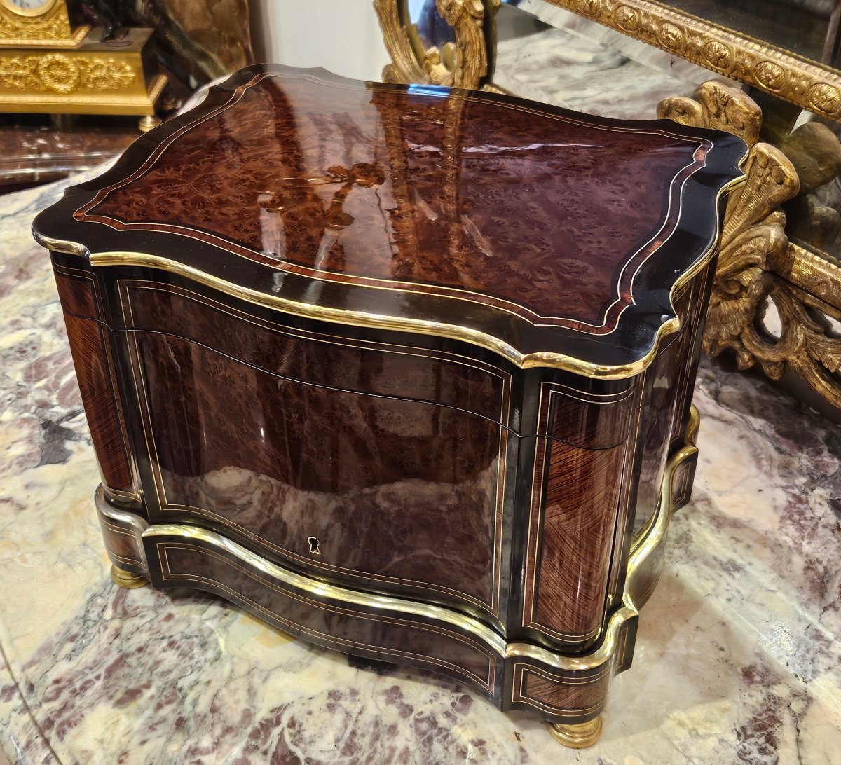 Cave À Liqueur Signée « Diehl À Paris » Époque Napoléon III XIXe-photo-7