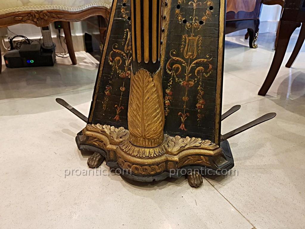 Harpe Epoque Louis XVI  Signée Renault  -photo-1