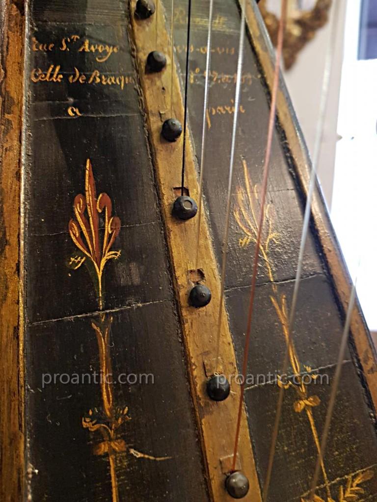 Harpe Epoque Louis XVI  Signée Renault  -photo-6