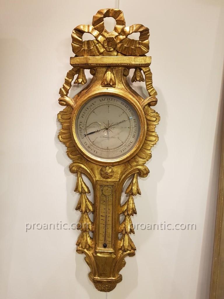 Barometer "by Bastin In Paris" Louis XVI Period-photo-2