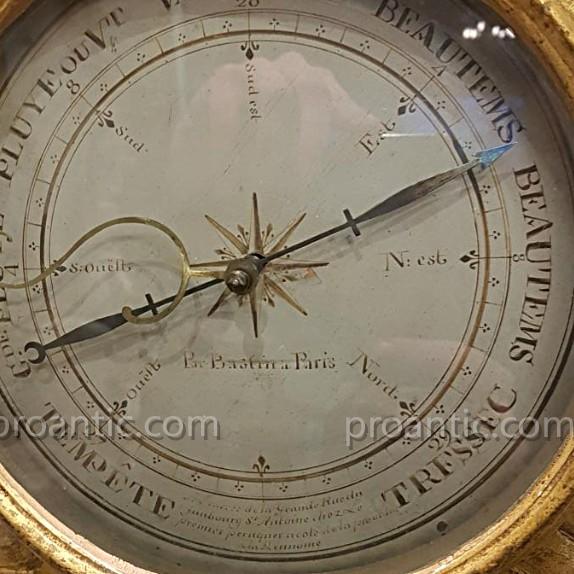 Barometer "by Bastin In Paris" Louis XVI Period-photo-4