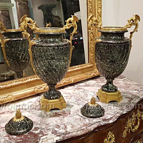 Paire De Vases Couverts Signés P SORMANI  PARIS-photo-4