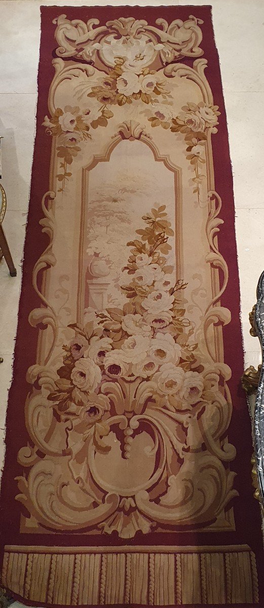 Grande Portière Aubusson d'Epoque Napoléon III XIX ème-photo-1