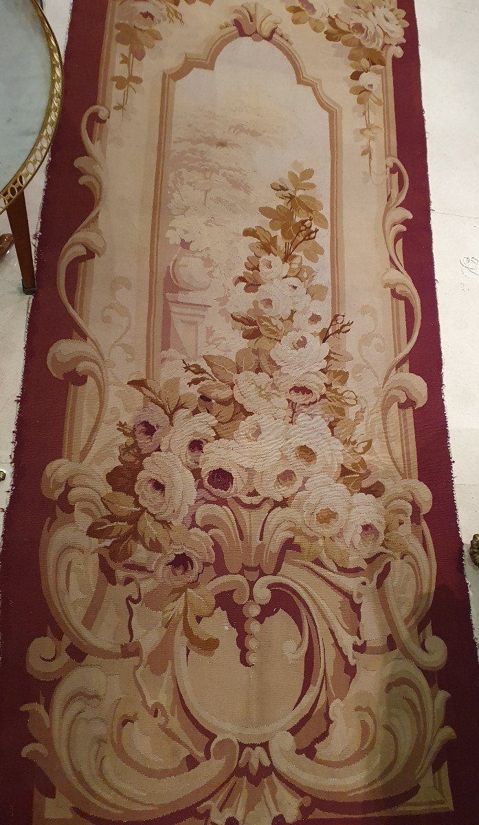 Grande Portière Aubusson d'Epoque Napoléon III XIX ème-photo-2