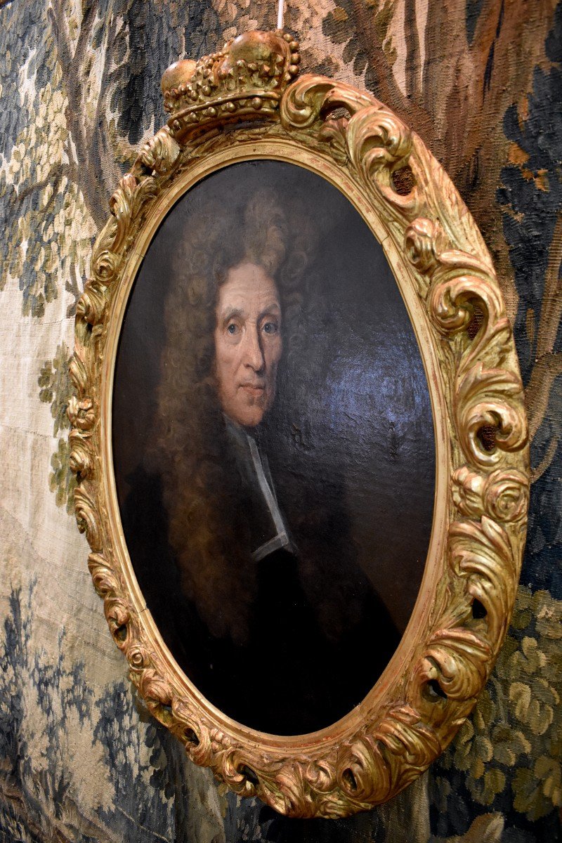 Portrait De Fagon Médecin Du Roi Louis XIV Attribué à Jean Jouvenet  XVII ème-photo-1