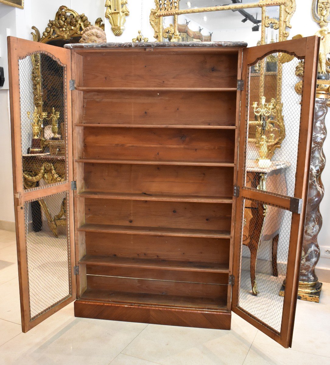 Library In Marquetry Louis XV Period XVIII-photo-4