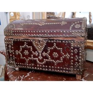 Studded Leather Box Louis XV Period XVIII