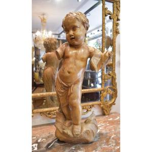 Carved Linden Putti, Italy, 18th Century