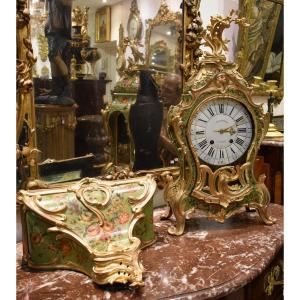 Louis XV Period Cartel Clock, Stamped B. Lieutaud, 18th Century