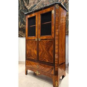 Bookcase Stamped "j.p. Letellier," Louis XVI Period, 13th Century