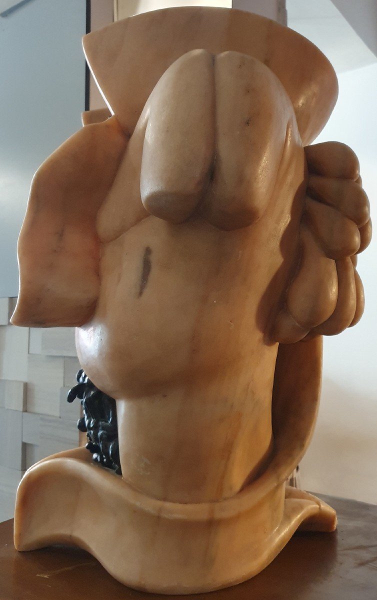 Marble Sculpture Of Claude Cehes "monument N°6-photo-2
