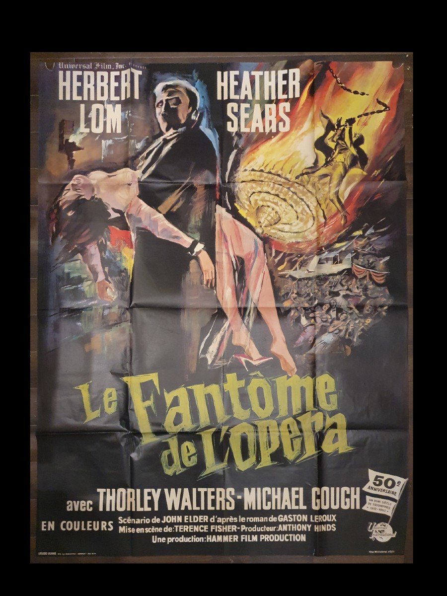 Poster From The Film "the Ghost Of The Opera" (1962) By Terence Fisher