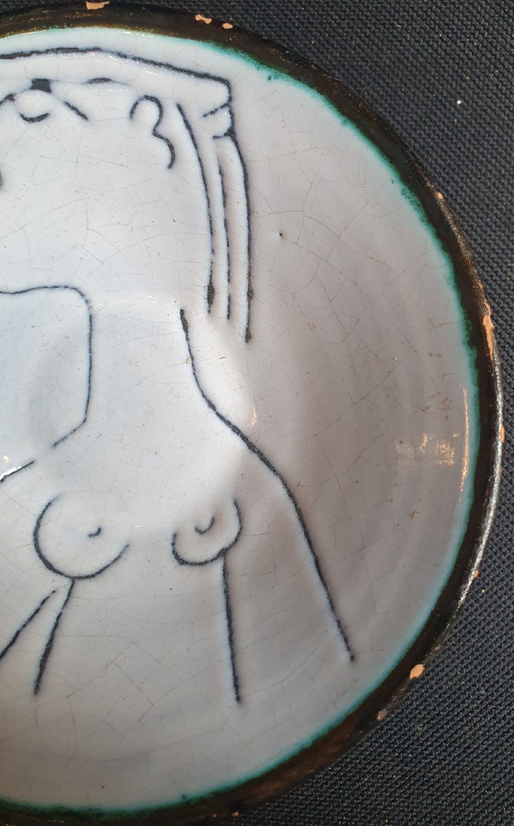 Ceramic Dish Monogrammed By Jacques Innocenti-photo-4