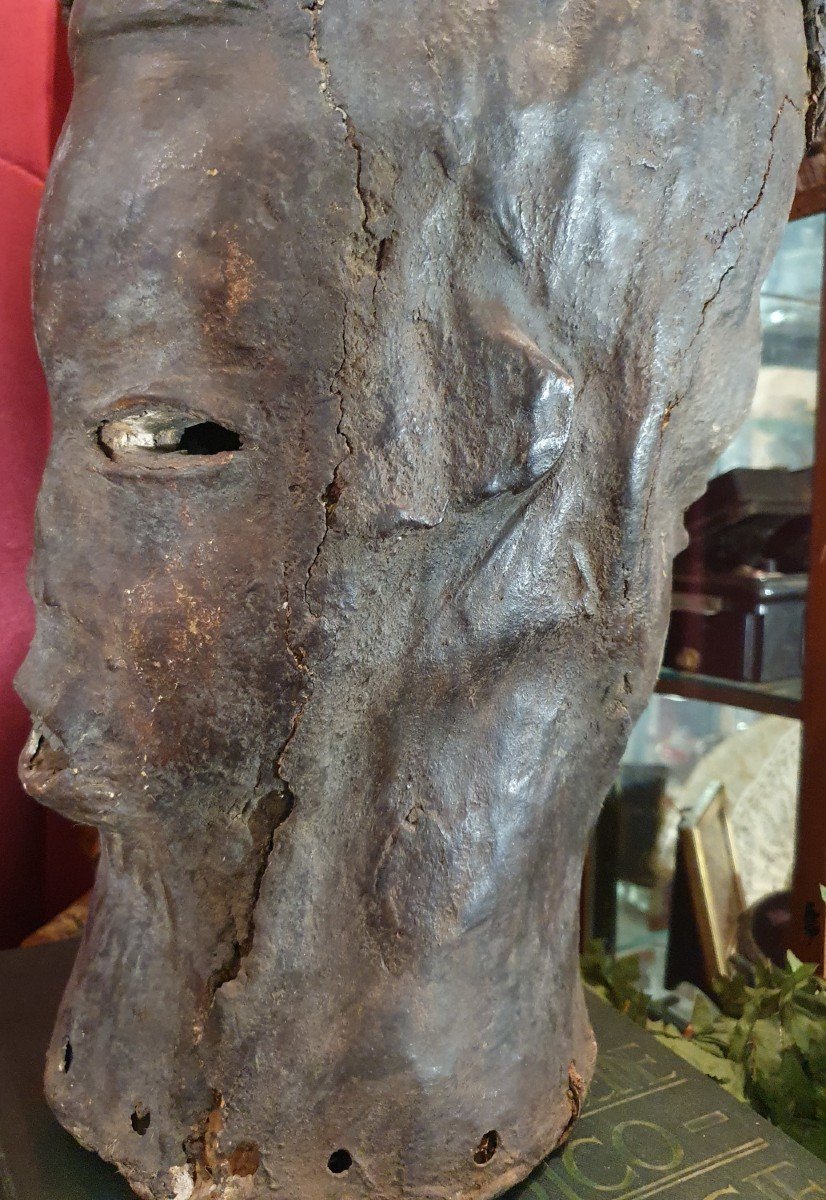 African Janiform Ekoi/ejagham Crest Mask, Nigeria.-photo-1