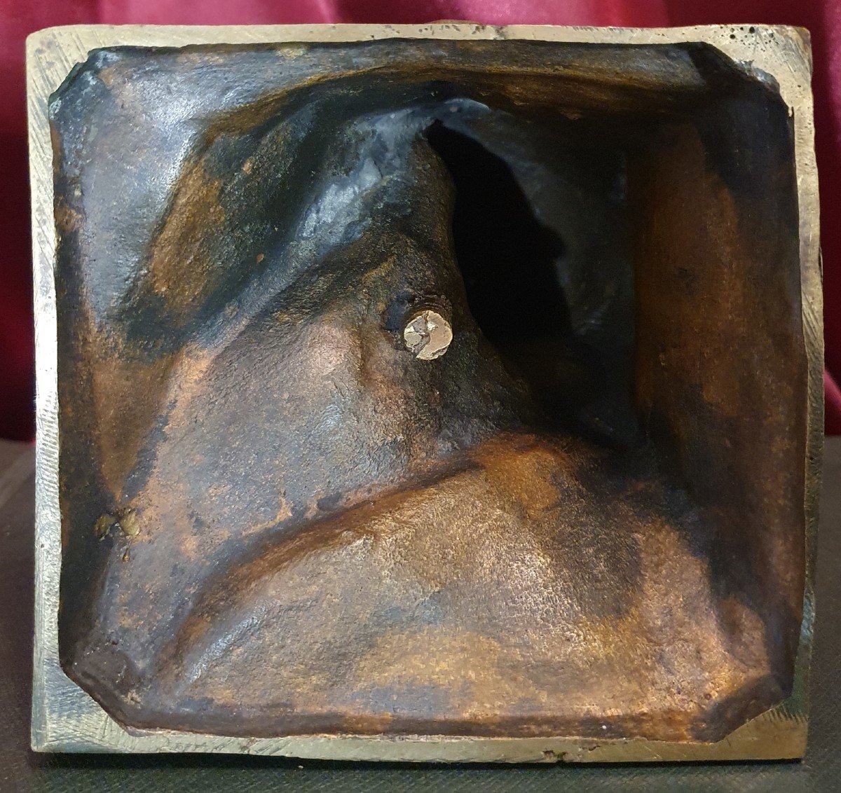 Buste De Beethoven En Bronze Patine Brun-noir De Naum Lvovic Aronson-photo-2