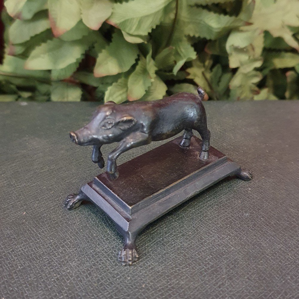 19th-century Grand Tour Bronze Of The Herculaneum Piglet