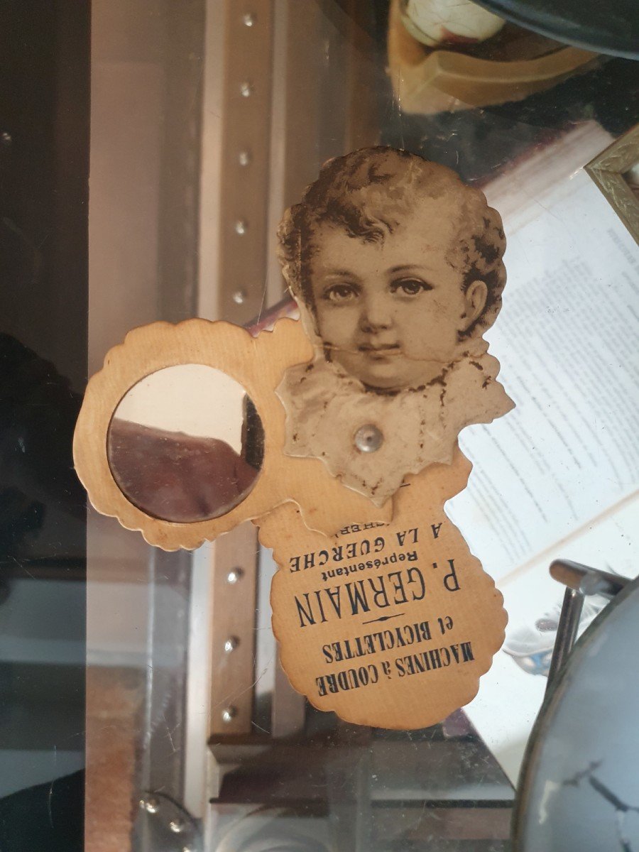 Curiosité : Miroirs Publicitaires Par Léopold Verger Début 20 ème Siècle.-photo-1