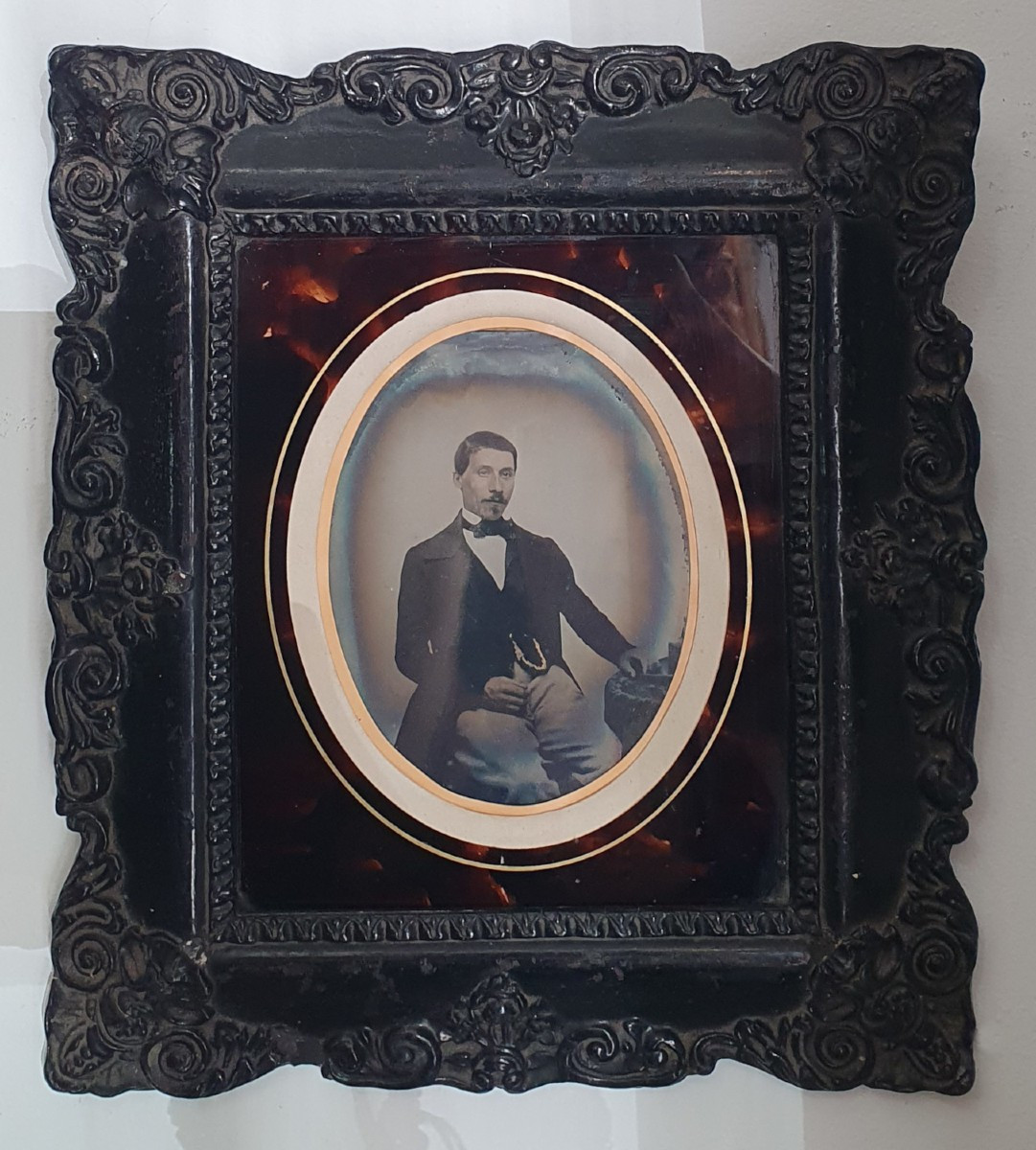 Daguerreotype By Charles Boucher - Portrait Of A Man Of Quality, XIXᵉ Century