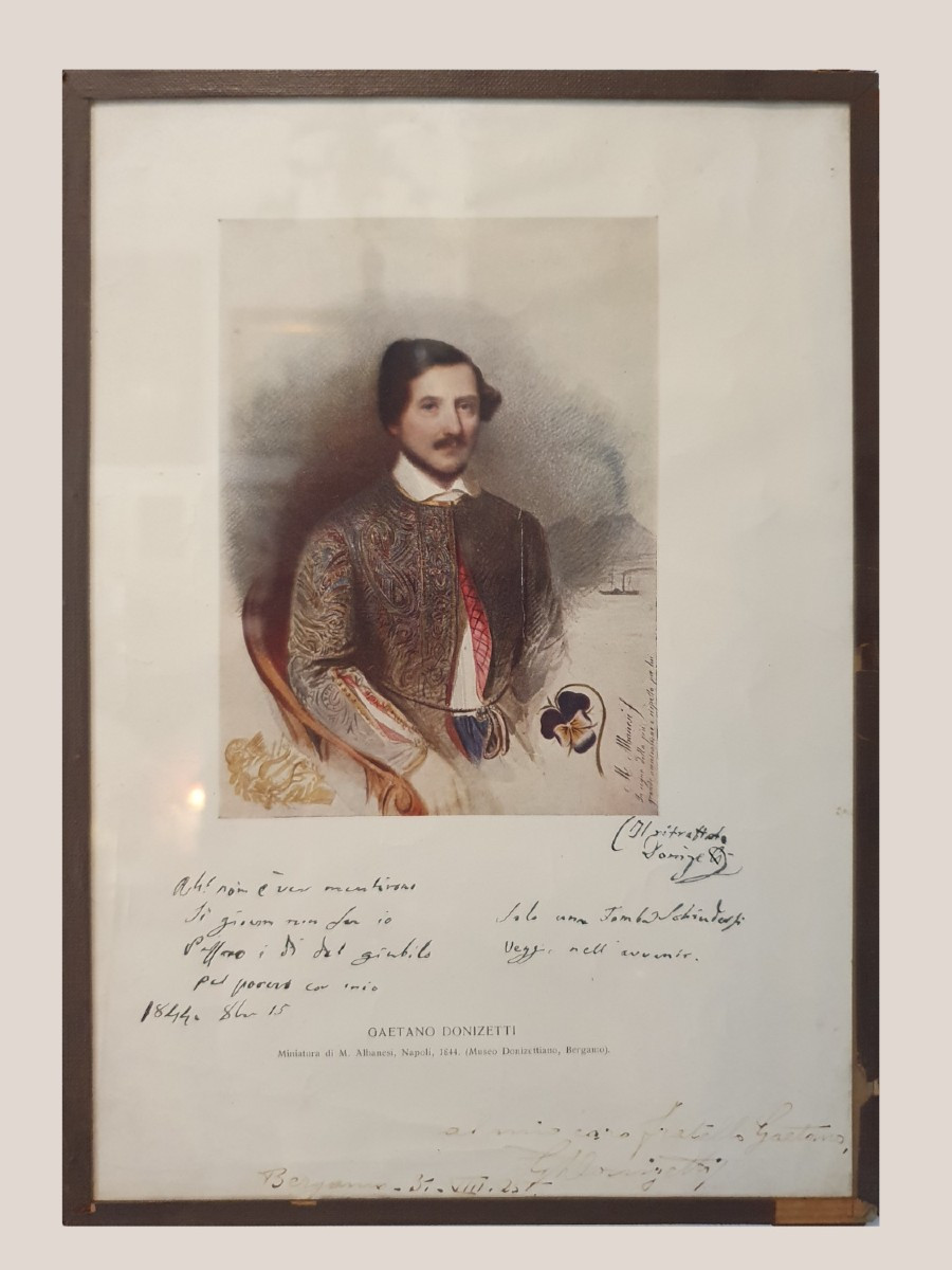 1 Engraving Of Giuseppe Donizetti Pasha And 1 Reproduction Of Gaetano Donizetti-photo-4