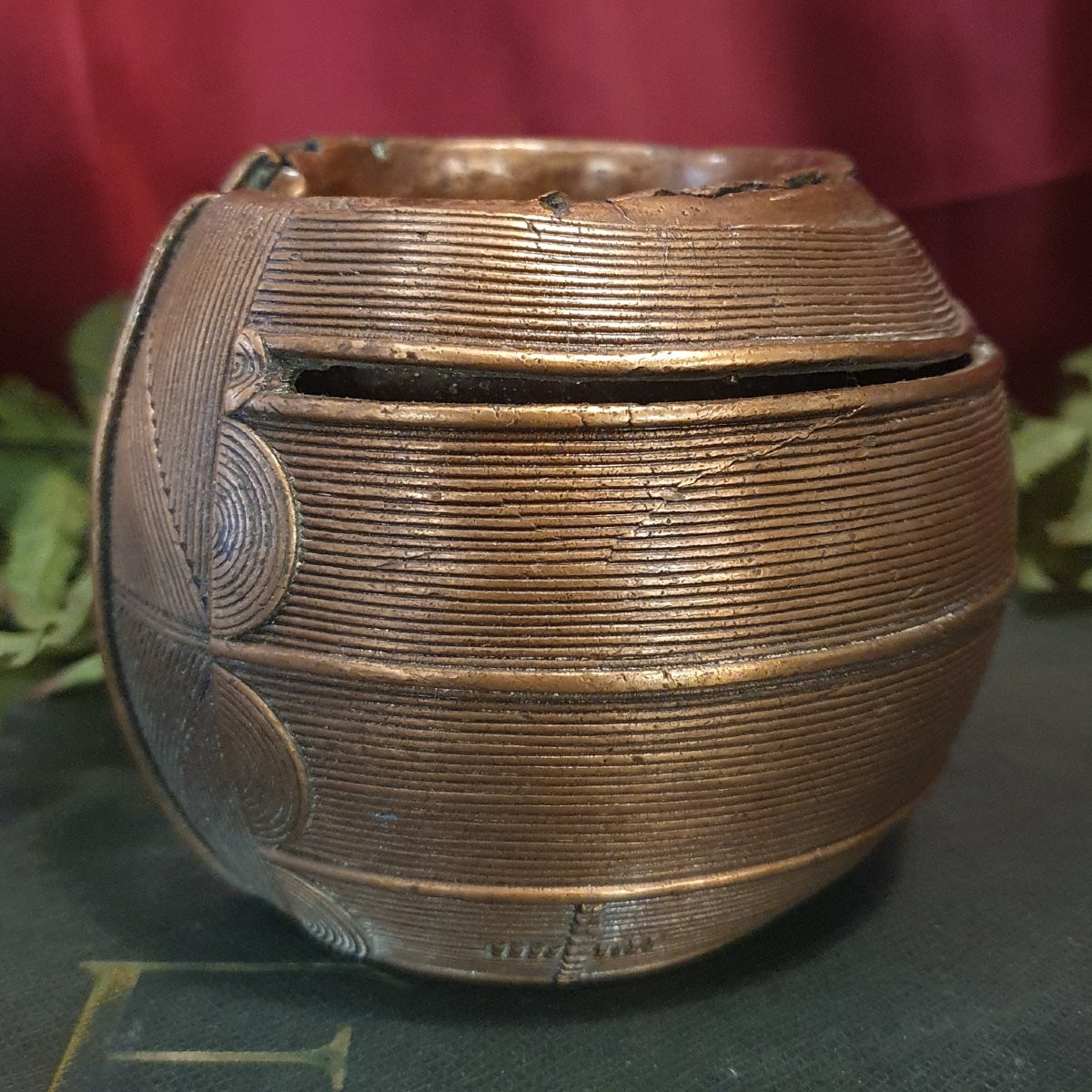 Bracelet dit d'esclave en bronze Afrique Baoulé (Côte d’Ivoire)-photo-4