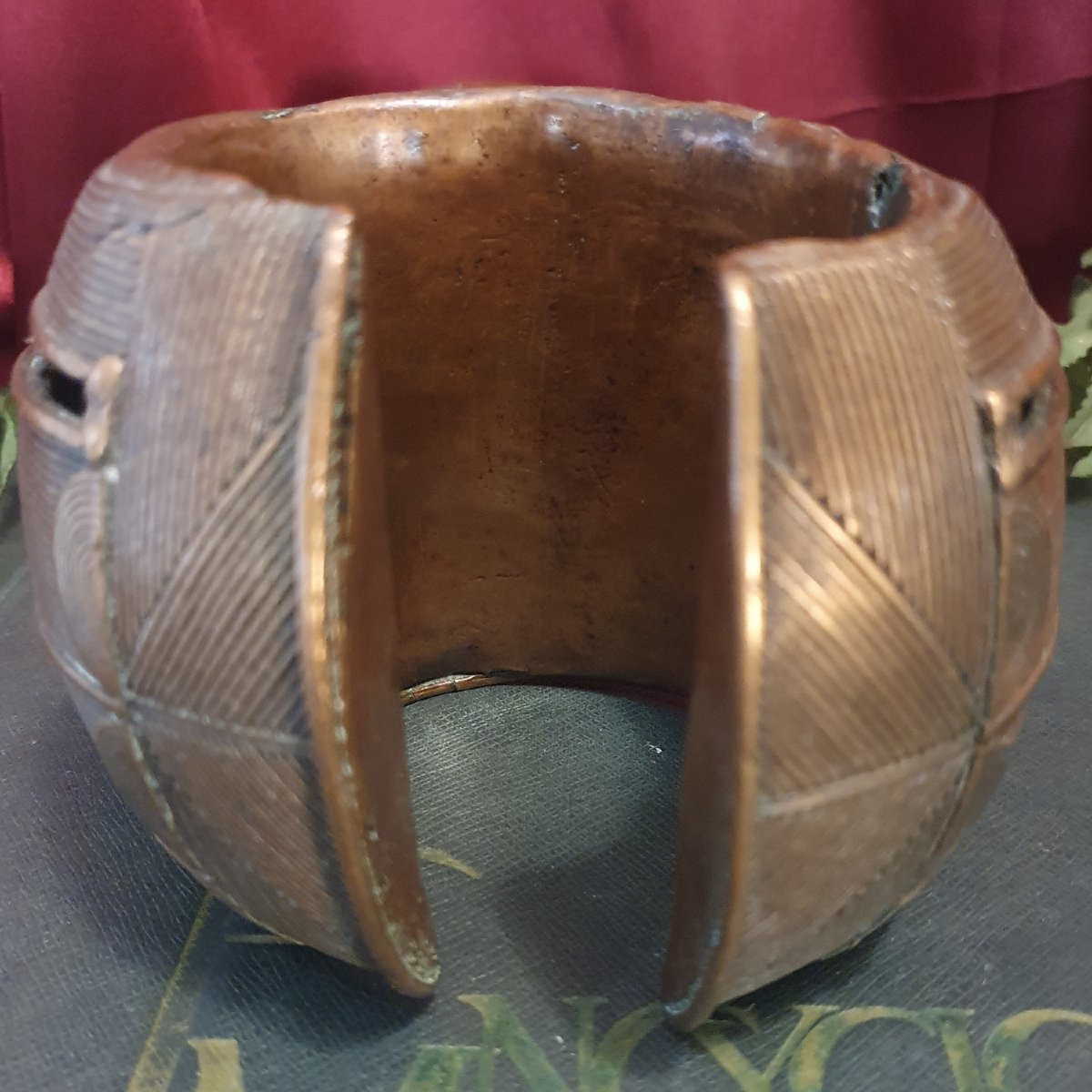 Bracelet dit d'esclave en bronze Afrique Baoulé (Côte d’Ivoire)-photo-3