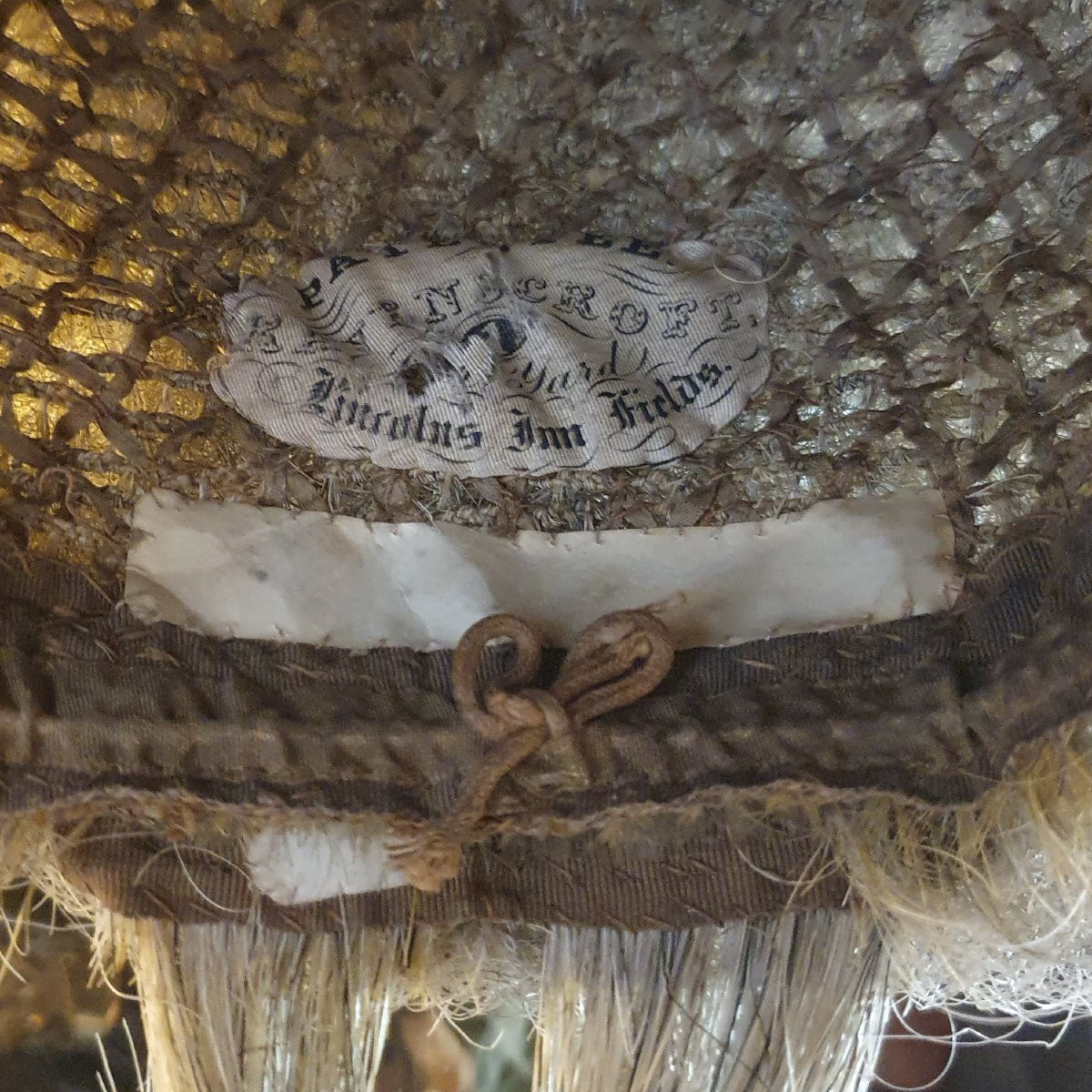 Perruque d'avocat et sa boîte de transport Ravenscroft 19è siècle-photo-8