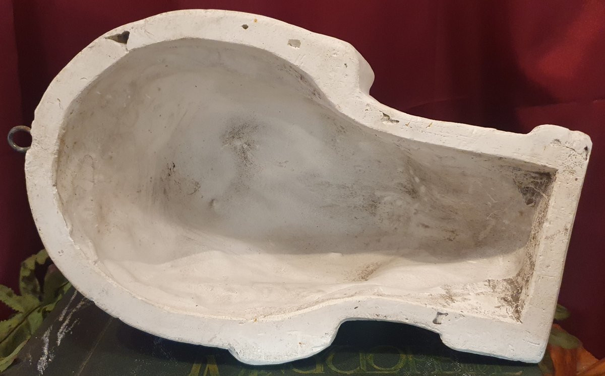 Plaster Death Mask Signed Gherardi, Paris, Late 19th Century-photo-3