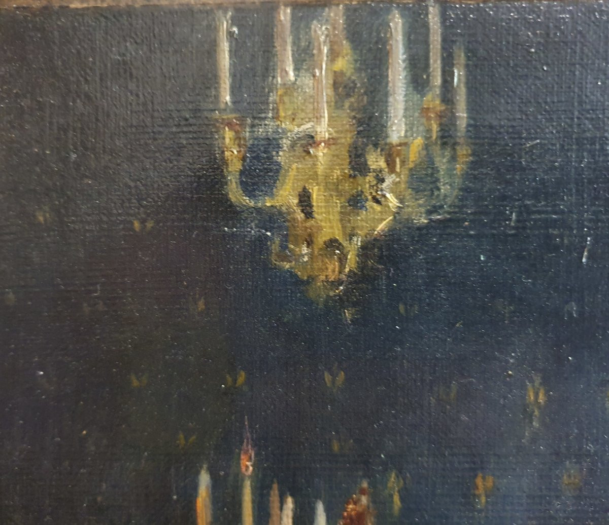 Scène post-mortem d’un haut personnage masculin – école française, fin XIXᵉ siècle-photo-1