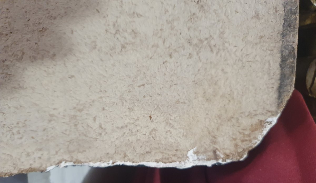 Panneau peint à motif de tête de mort dans la tradition memento mori fin XIXᵉ / début XXᵉ-photo-4