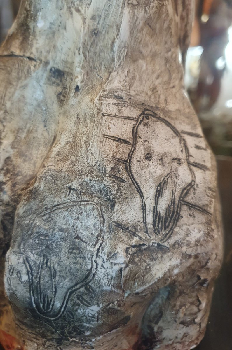 Plaster Sculpture, Vampire Figure, 20th Century-photo-6