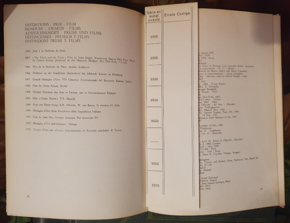 Sculpture « Portrait de Michèle » par Miguel Berrocal (1933–2006) et livre de montage-photo-7