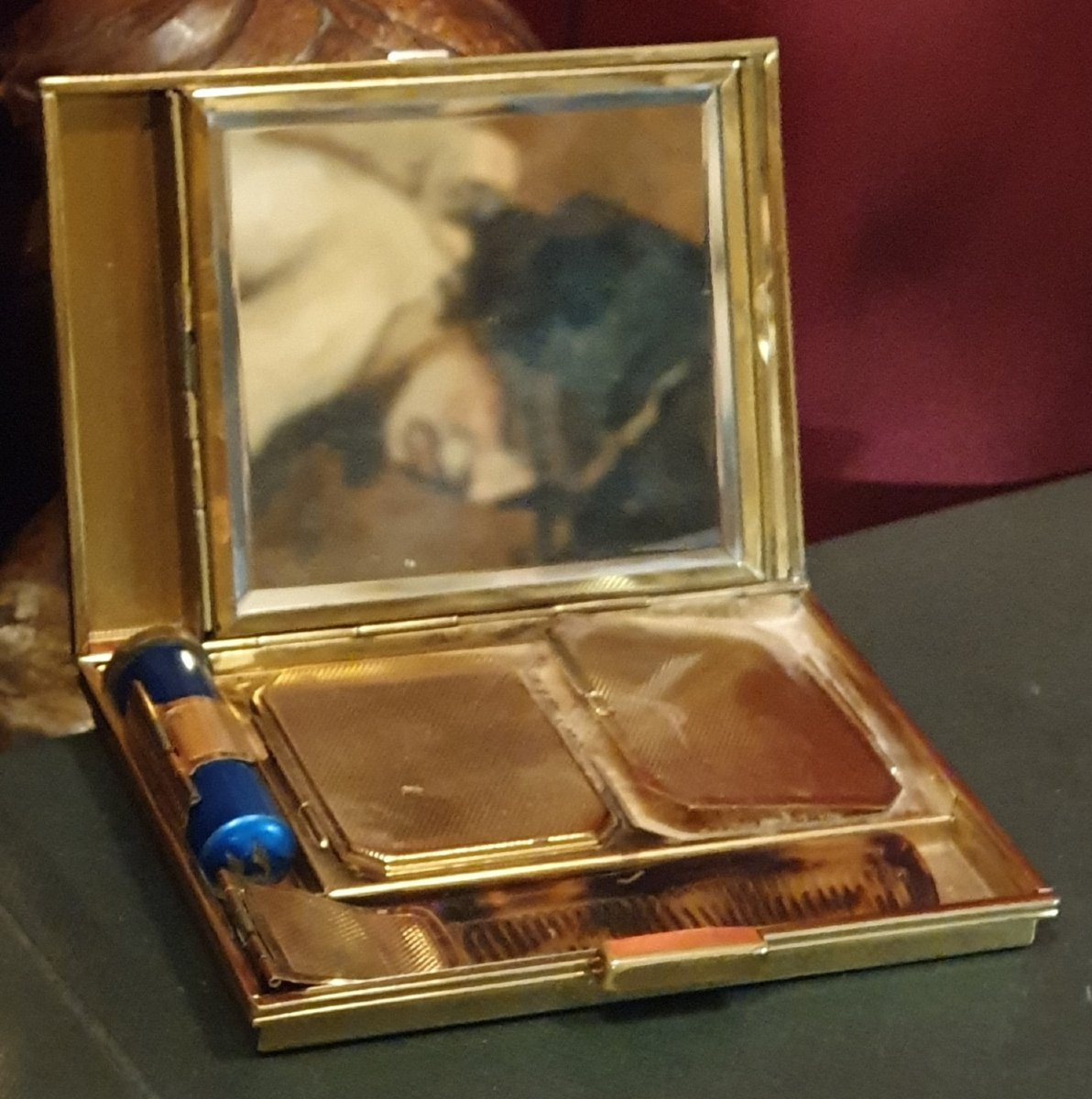 Minaudière And Clutch Bag, Circa 1940-1950-photo-3