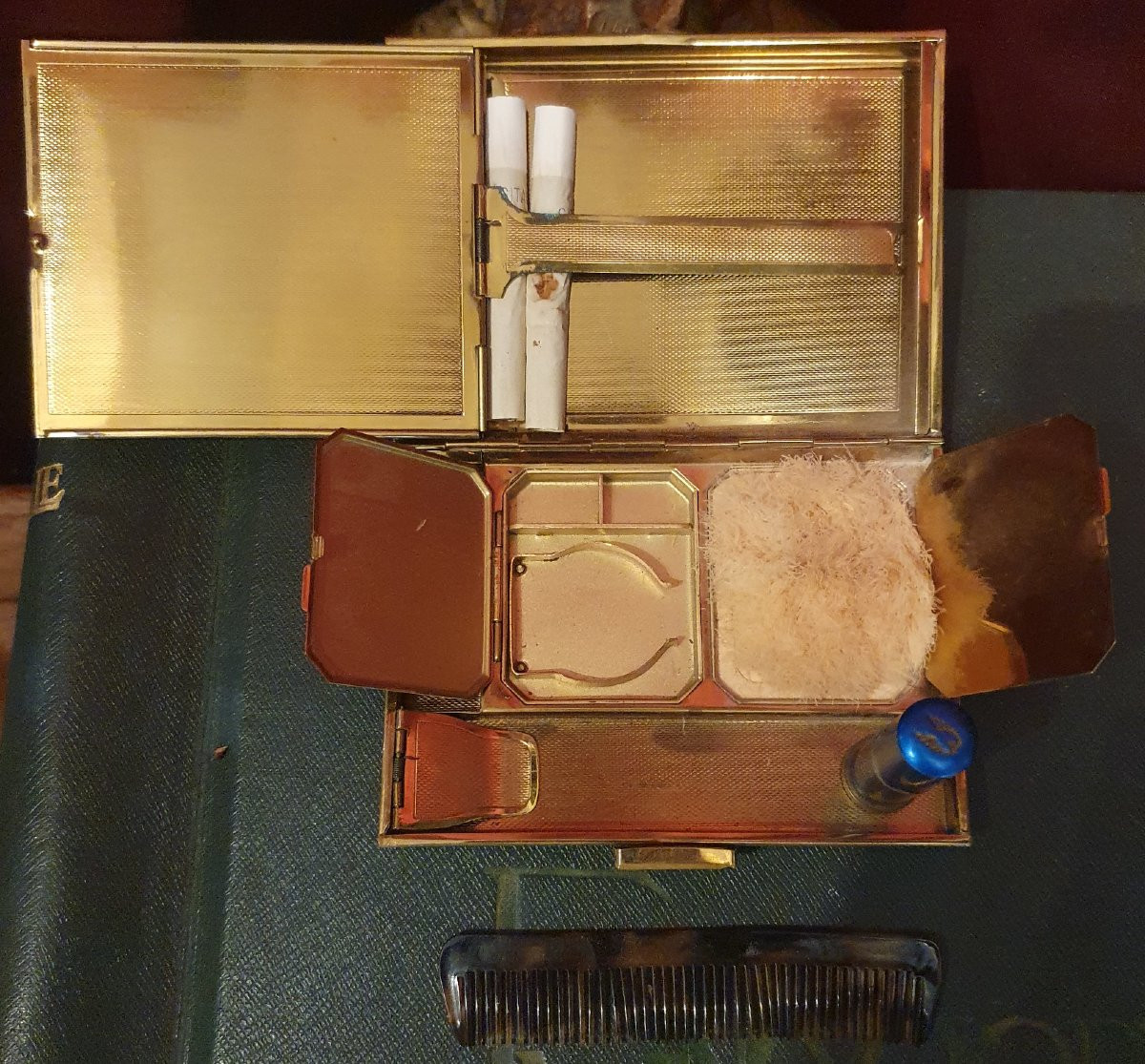 Minaudière And Clutch Bag, Circa 1940-1950-photo-4